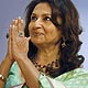 Jury member and Bollywood actress Sharmila Tagore gestures on stage as she attends the opening ceremony of the 62nd Cannes Film Festival